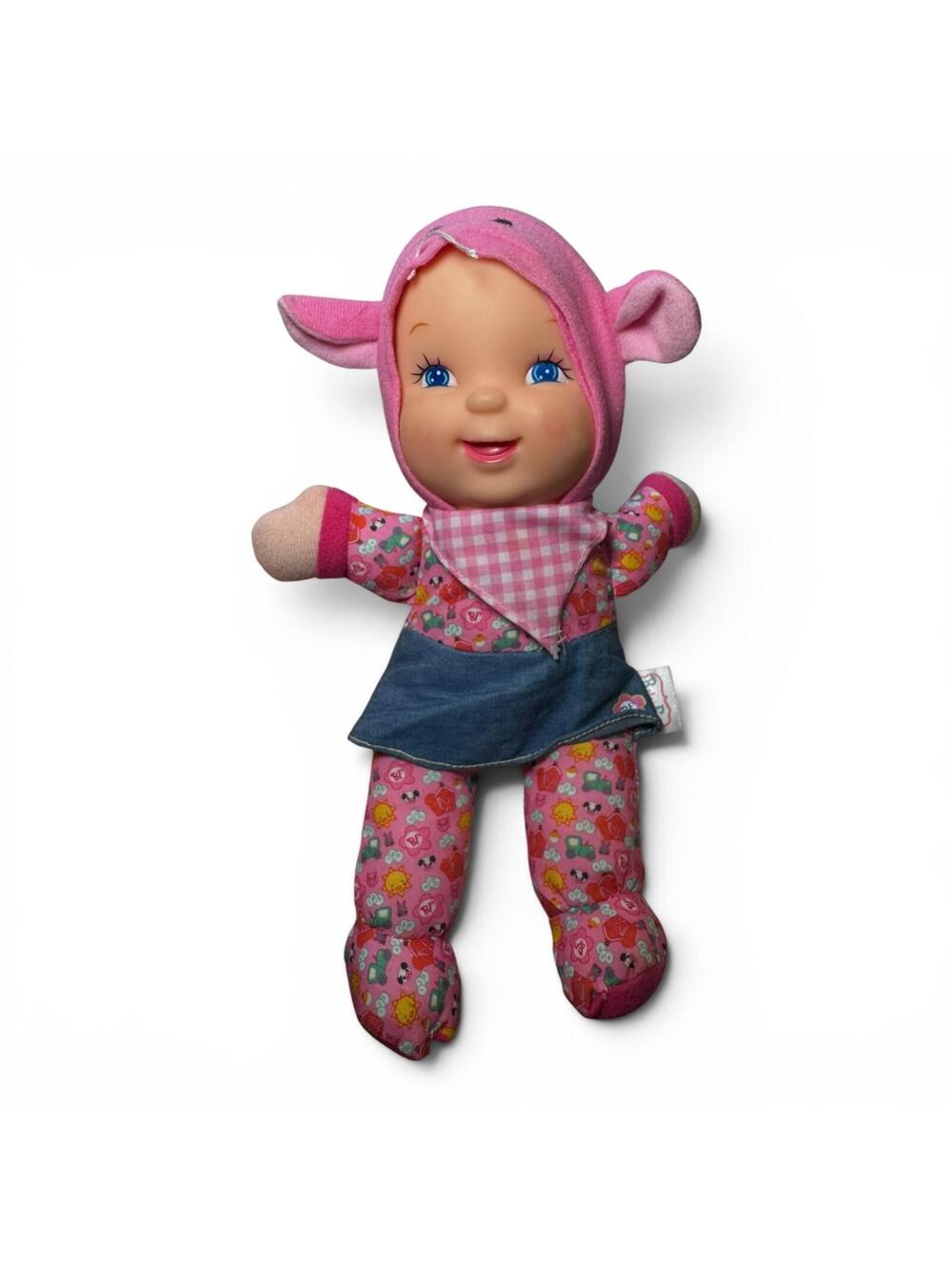 Baby's First 12" Farm Animal Friends Pink Pig Soft & Cuddly No Sound GC